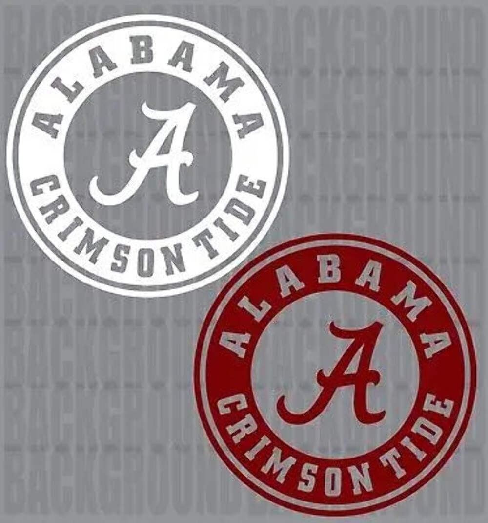 Alabama Crimson Tide Cornhole Board Decals Set of 2 Large Roll Tide ! gallery