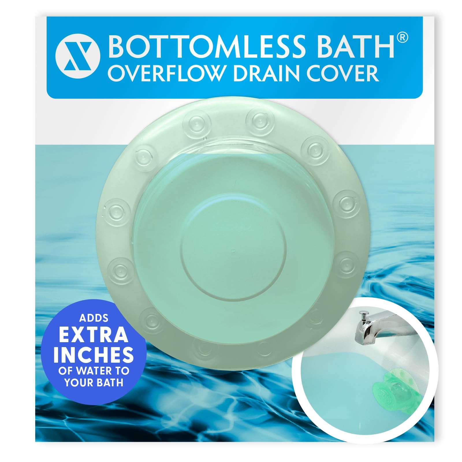 SlipX Solutions Bottomless Bath | Overflow Drain Cover for Tub | Best Gifts ... gallery