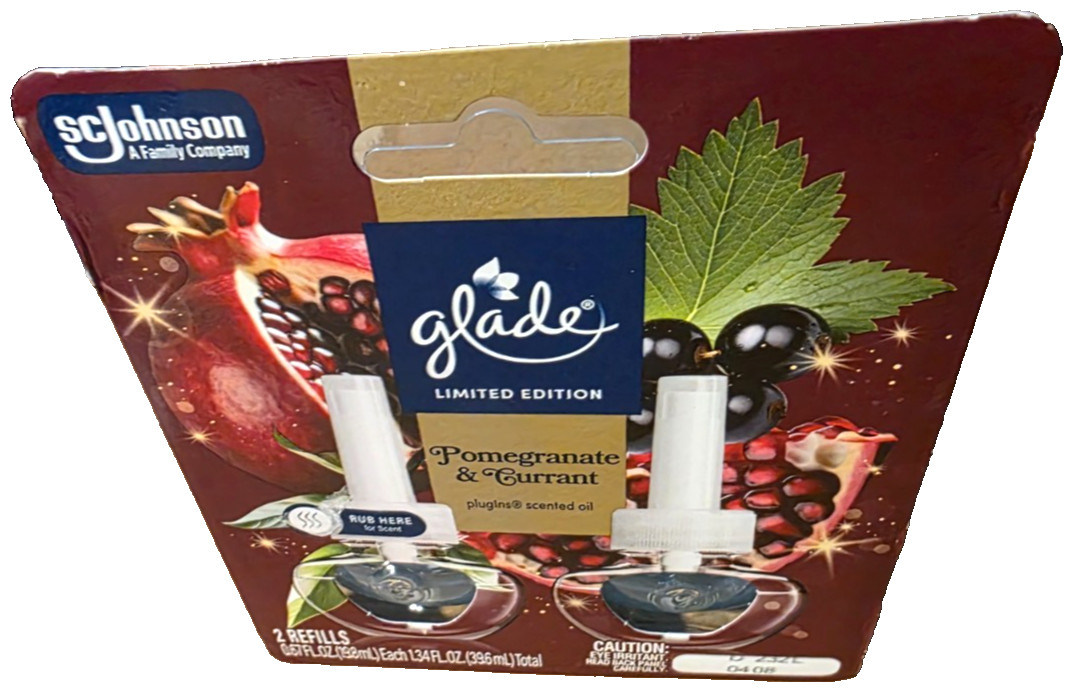 Glade Plug Ins Scented Oil Pomegranate & Currant Refills Limited Edition gallery