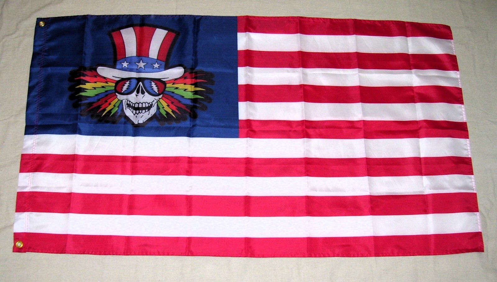 GRATEFUL DEAD 3'X5' FLAG BANNER **FULL COLOR BOTH SIDES** FAST SHIPPING gallery