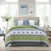 Queen Size Serene Print Comforter Set: 1 Comforter + 2 Pillow Shams Cotton Shell gallery