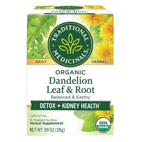 Dandelion Leaf & Root Tea 16 Bag By Traditional Medicinals gallery