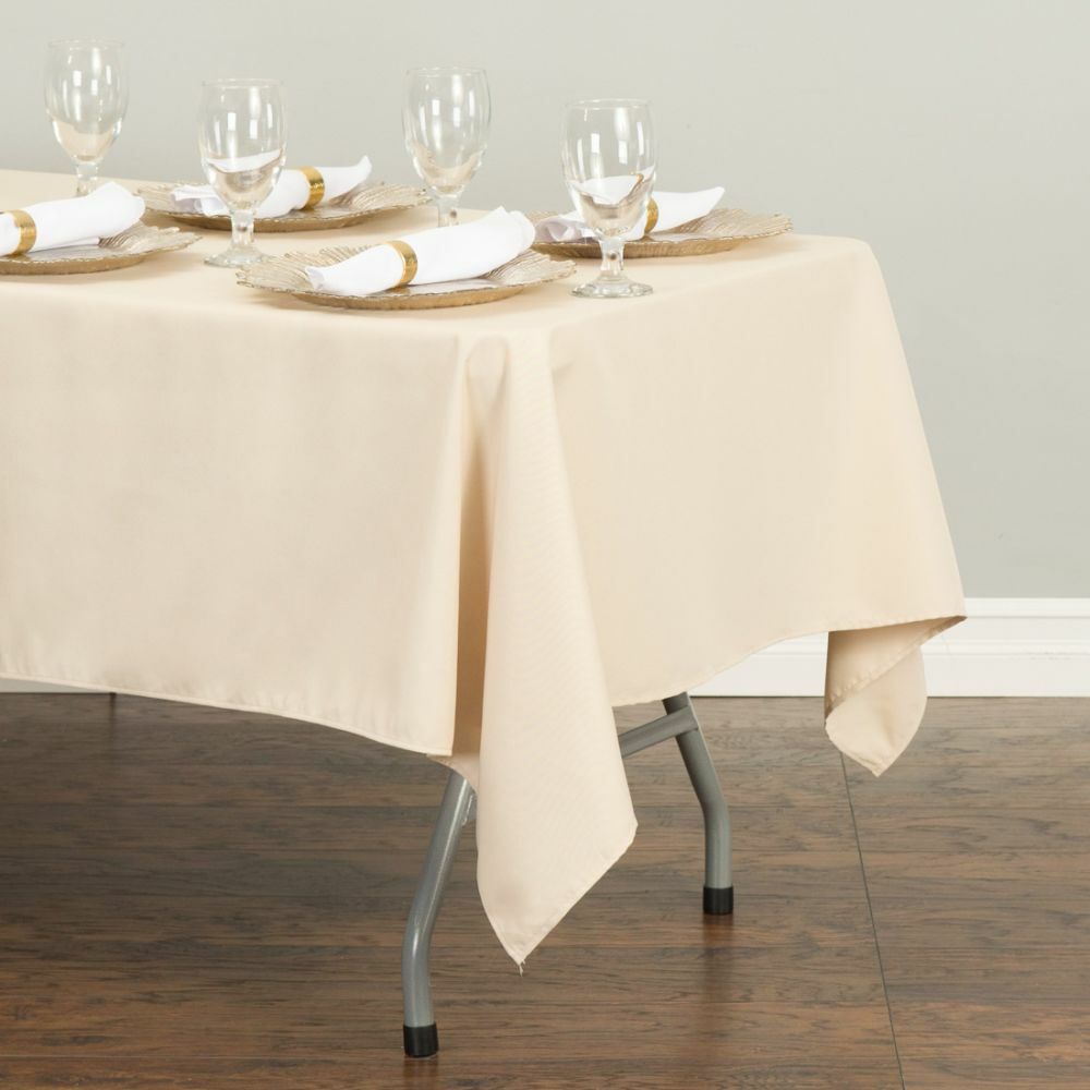 1 or 10 pcs 70 x 120 in. Rectangular Poly Tablecloth 33 colors Wedding Party gallery