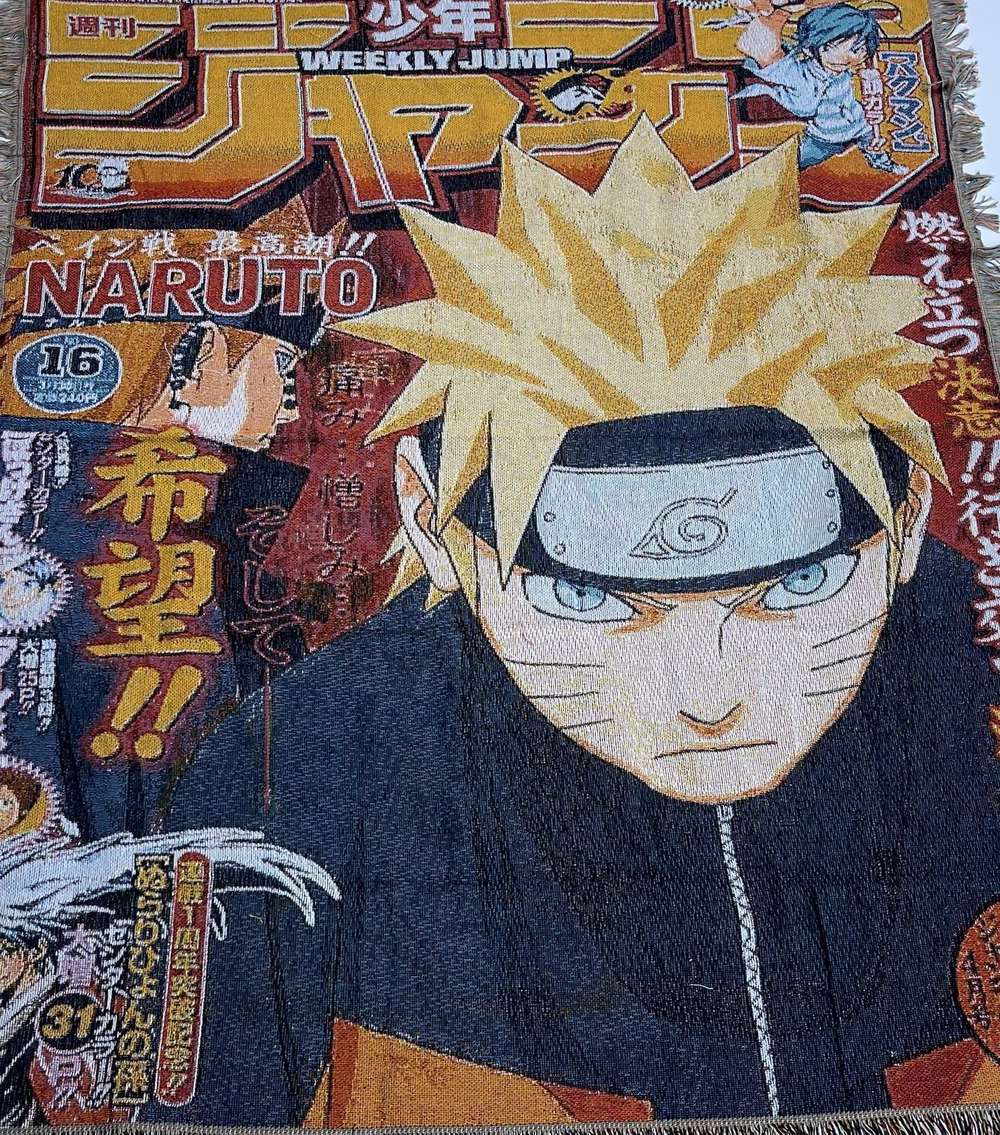 🔥NARUTO Shippuden Big Tapestry Anime Woven Throw Blanket Wall Art 5ftX6ft Gift gallery