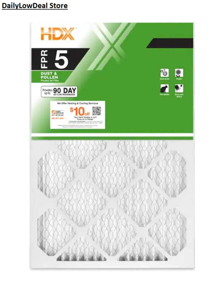 3 PACK - 16 X 25 X 1 (Inches) Standard Pleated Air Filter FPR 5 Furnace AC gallery