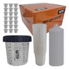 Disposable Paint Cup System KIT Combo, 50 Lids + 50 Liners + 1 Hard Cup + 20 ... gallery