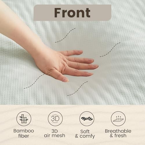 Reversible Mattress Topper Egg Crate Queen White - Egg Crate Memory Foam gallery