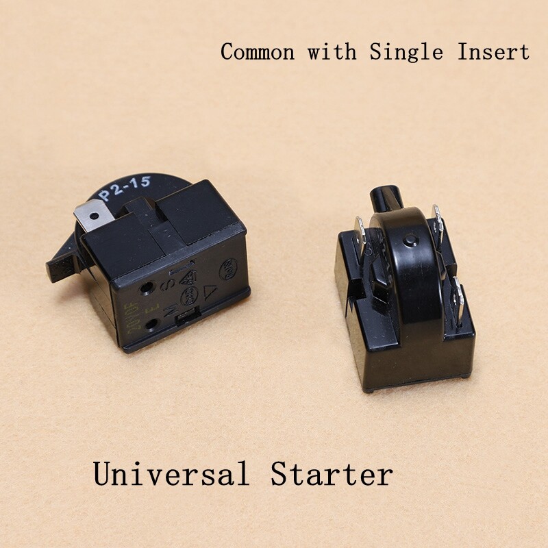 1set(2PCS) PTC Starter Overload Protection Relay Refrigerator Freezer Compressor gallery
