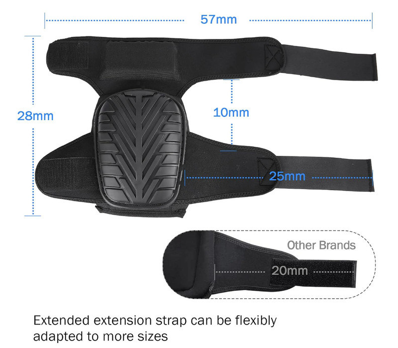 NoCry Professional Work Knee Pads for Construction w/Ankle Support Heavy Duty gallery
