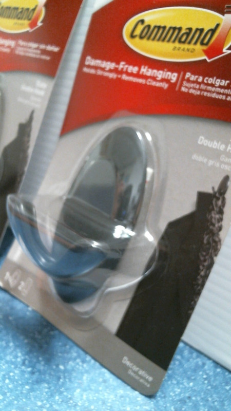 3M Command Slate Double Hook, Black LOT OF 2 (36529) FS gallery