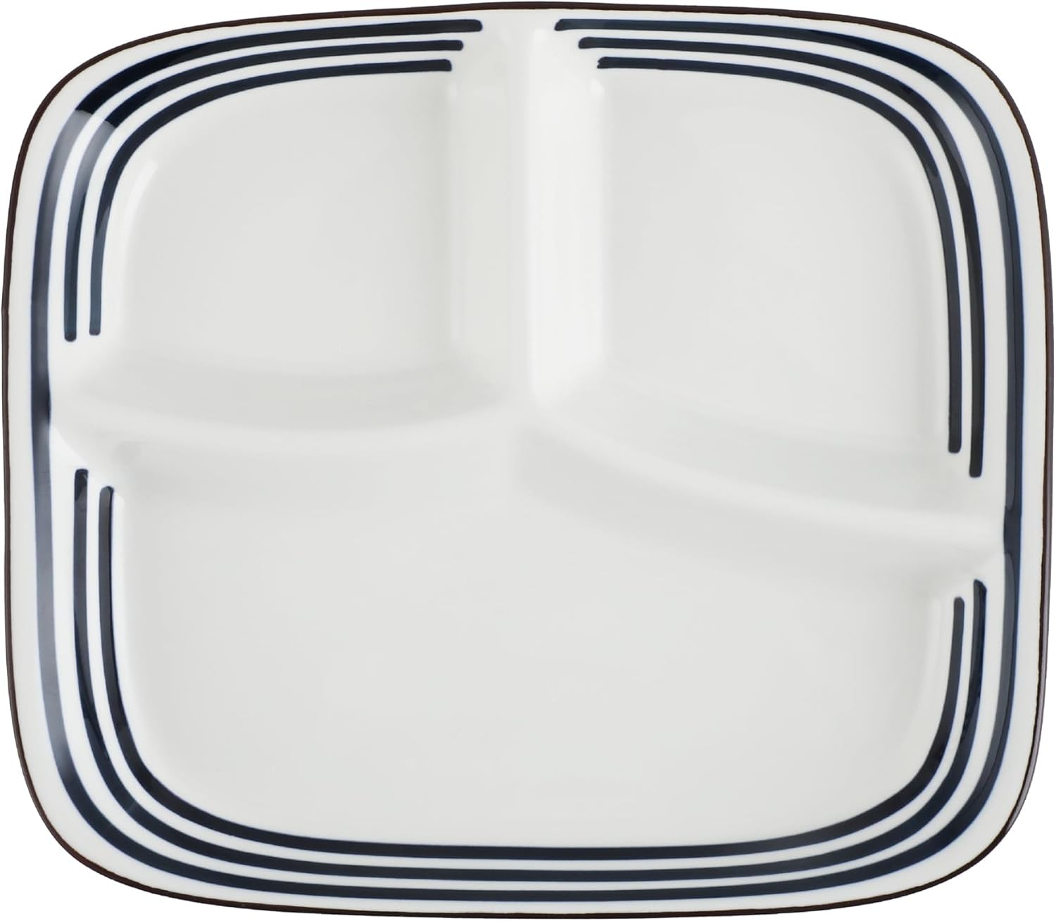 10-Inch Ceramic Portion Control Plate Healthy Meal Balance (Adult Diet Divided gallery