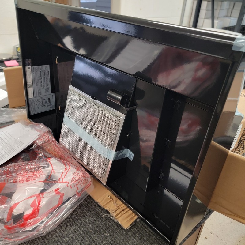 GE Non-Vented Standard Range Hood | Black | JN327HBB gallery