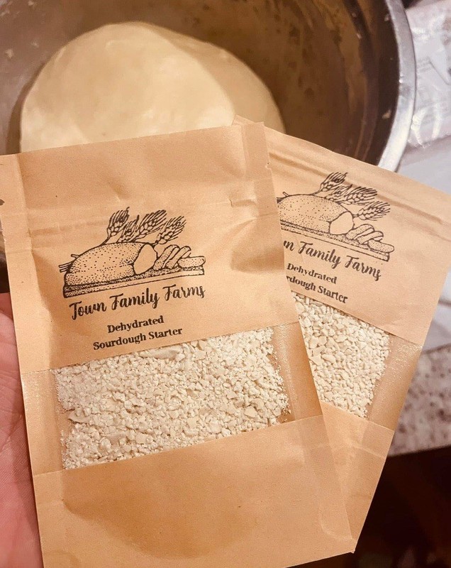 Organic Dehydrated Sourdough Starter / 20 grams freshly made by Town Family Farm gallery