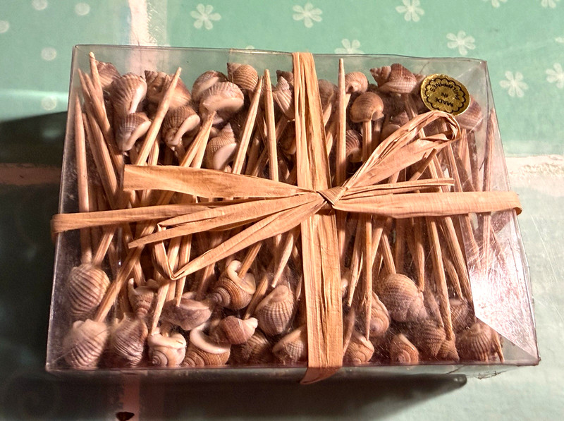 100 Seashell Decorative Toothpicks Hors D'oeuvres Beach Party White Or Brown gallery