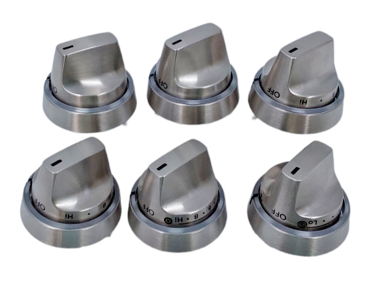New GE Range Knobs 6 piece Kit 223C7619P015 Same Day Shipping & 60 Days Warranty