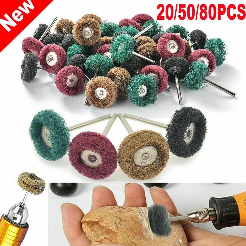 20-80Pc Abrasive Wheel Buffing Polishing Grinding Wheels Dremel Rotary Tool 25mm gallery