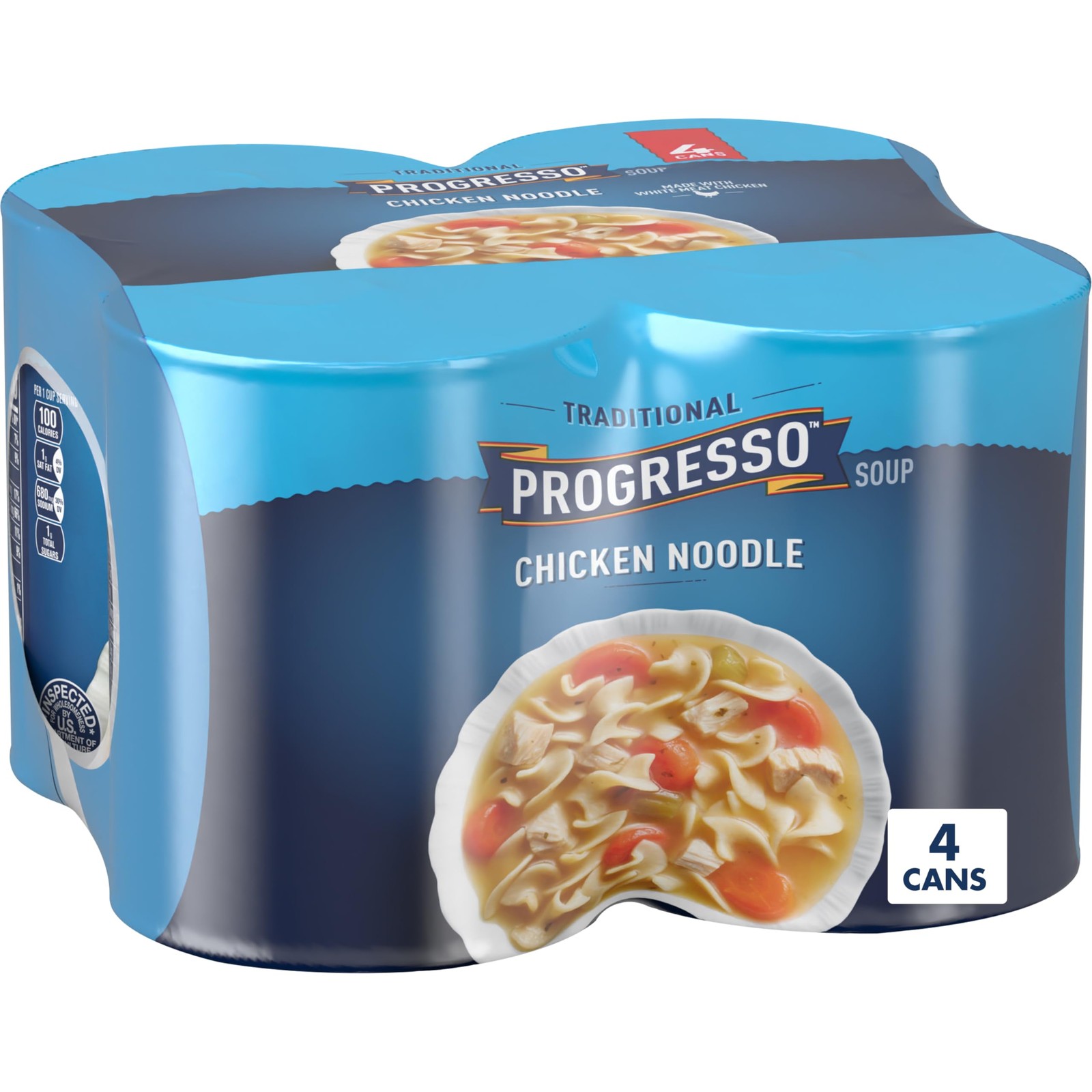 Traditional, Chicken Noodle Soup, Ready To Serve, 19 oz., 4 Pack gallery
