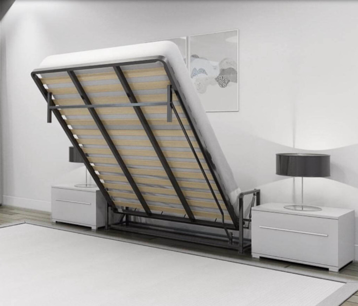 WallBedKing King Vertical Wall bed Folding Guest bed Pull Down Murphy bed gallery