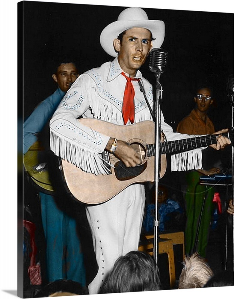 Hank Williams Sr Stretched Canvas Wrap Print Giclee Vintage photo Art gallery