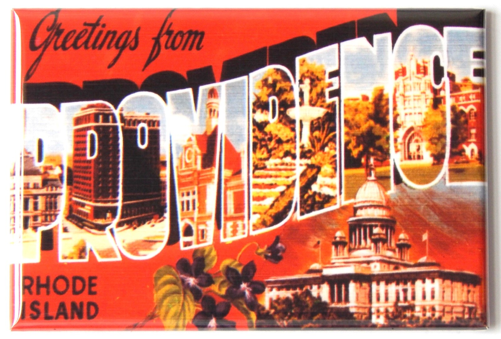 Greetings from Providence Rhode Island FRIDGE MAGNET travel souvenir "style C" gallery