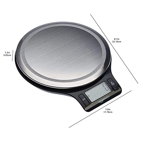 Amazon Basics Digital Weighs up to 11 pounds, Black and Stainless Steel gallery