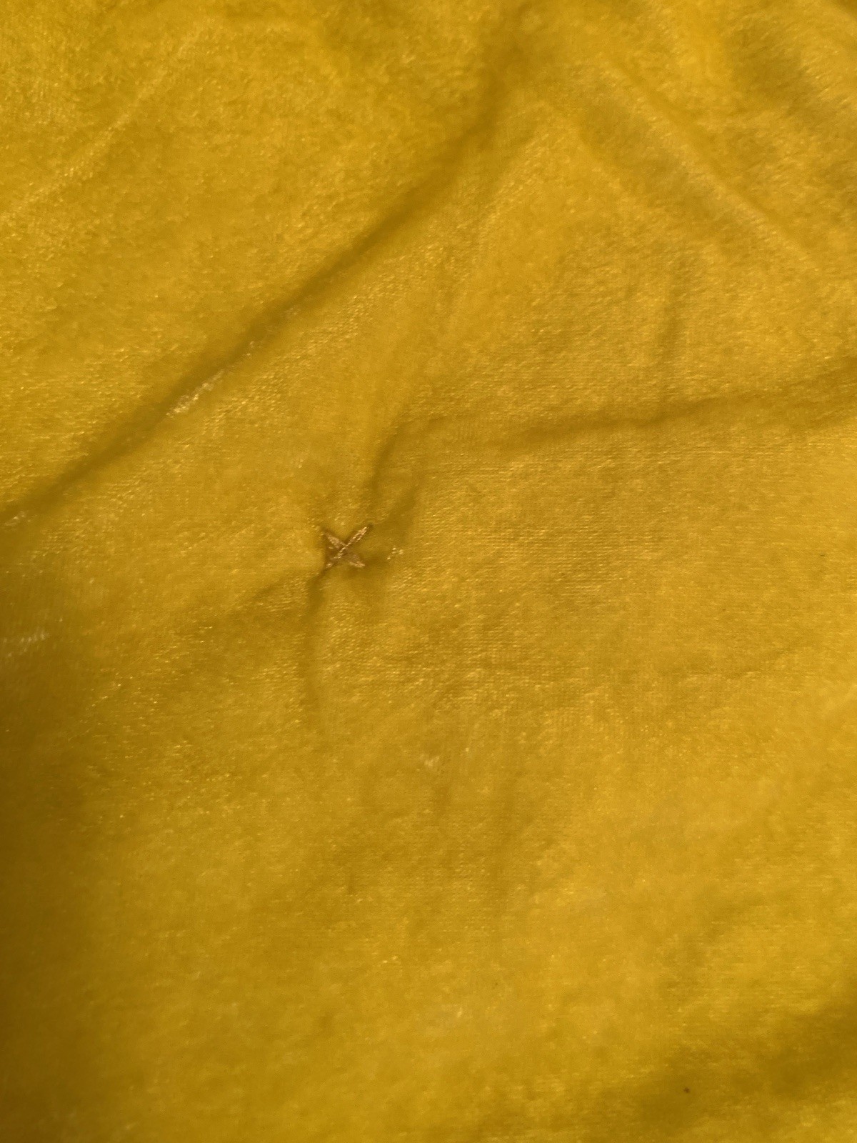 Opalhouse Standard Velvet Mustard Yellow Citron Pillowsham Tufted. 1 Only gallery