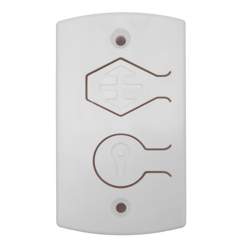 White Two Button Cover Plate, Inside Control Unit, for Wayne Dalton Garage Do...