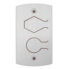 White Two Button Cover Plate, Inside Control Unit, for Wayne Dalton Garage Do…