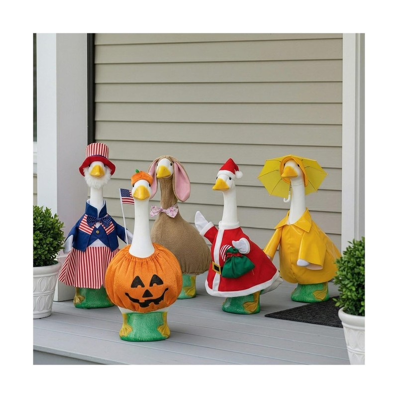 Fox Valley Traders Official Gaggleville 23" Large White Goose, Plastic Garden... gallery