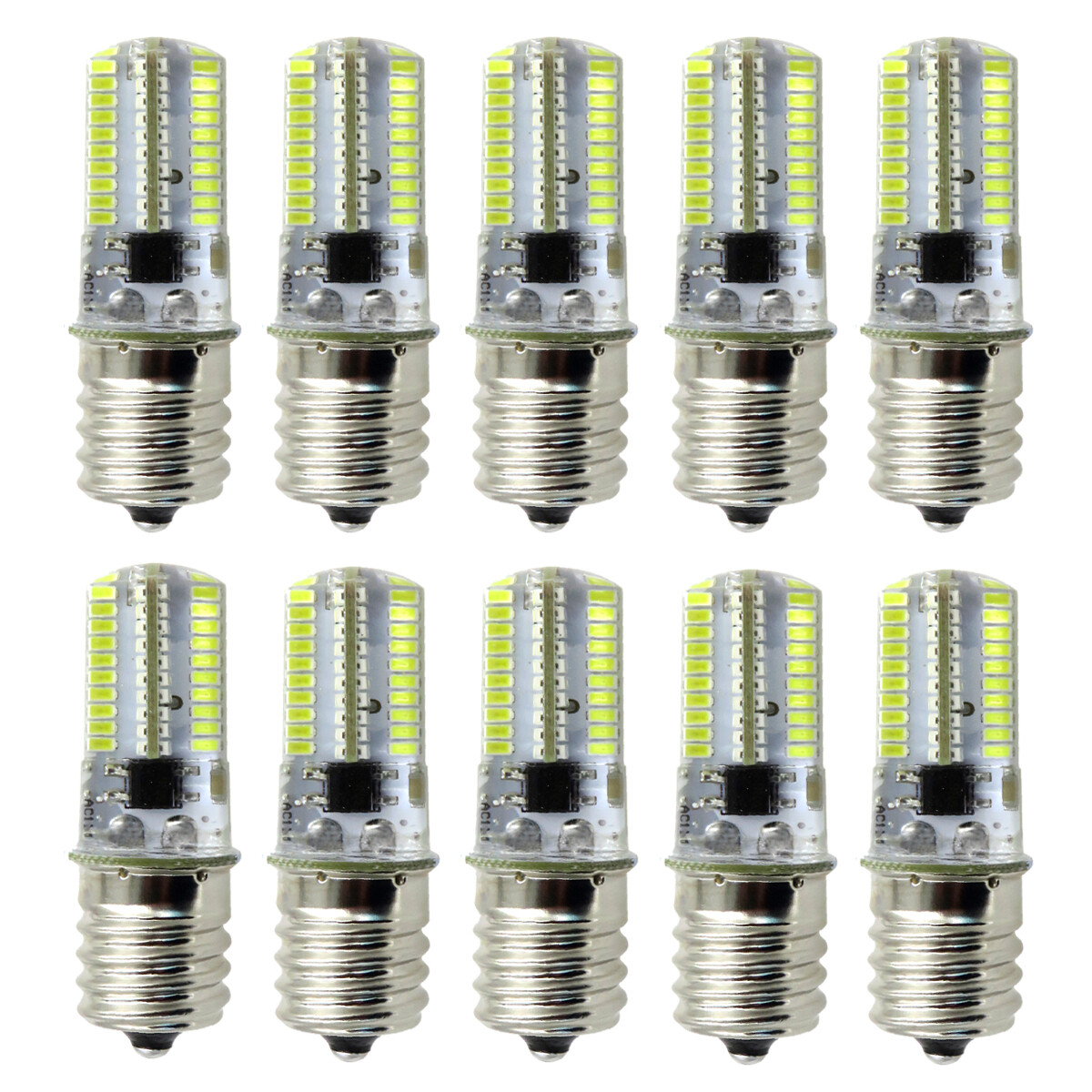 10pcs E17 Intermediate C9 LED Light Microwave Bulb 80 3014 Corn Lamp 120V/6500K gallery