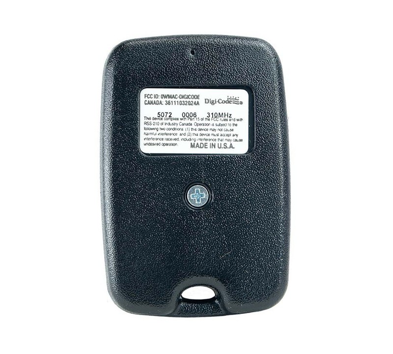 Digi-Code 5072 2 Button Garage Door Opener Remote 310 MHz Stanley Compatible gallery