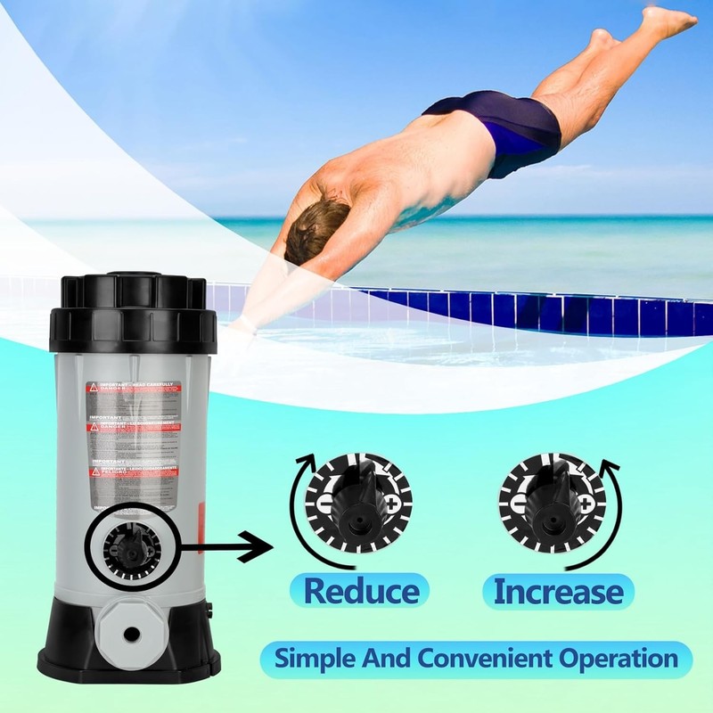 Professional CL220 Off-line Automatic Chlorinator, 9 lbs Capacity for Pool & ... gallery