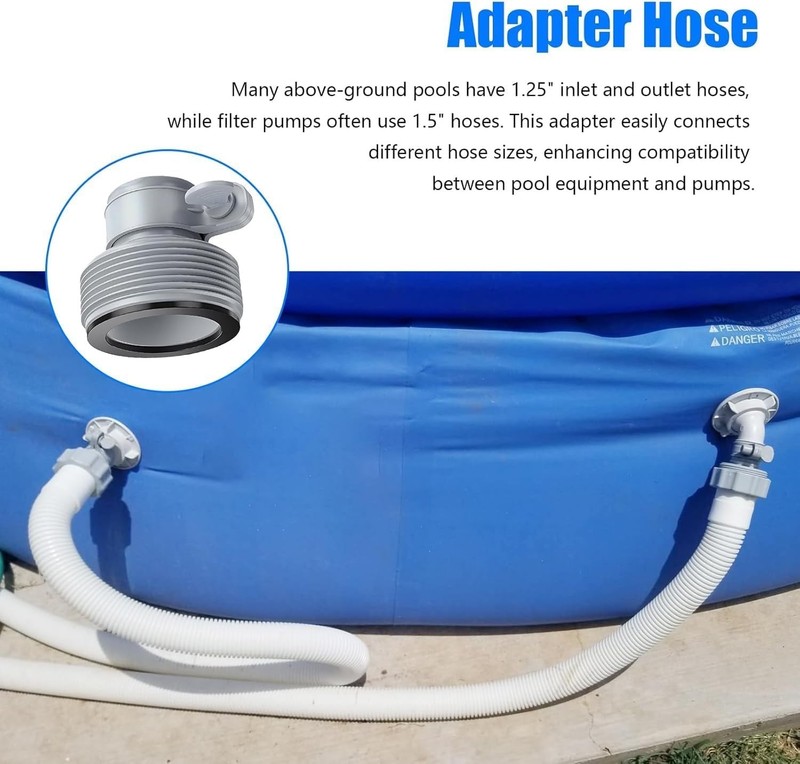 Universal Pool Hose Connector Set - Secure & Leak-Free for Above Ground Pools gallery