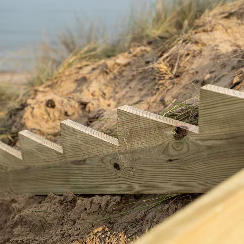 5-Step Ground Contact Pressure-Treated Pine Stair Stringer gallery