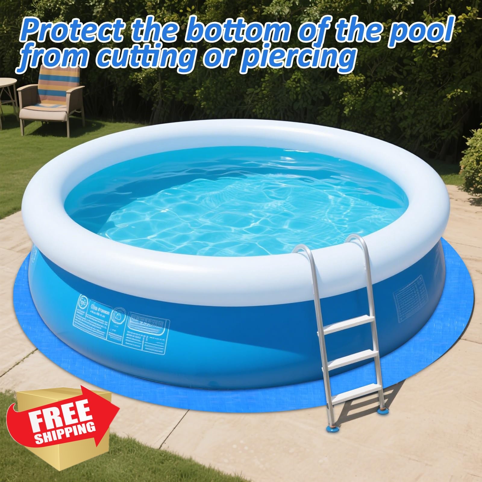 YEXEXINM 16.4FT Round Pool Ground Cloth gallery