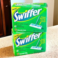 Swiffer Sweeper Dry Pad Refills Unscented 16 Ct 2 Pack Charged Fibers Disposable