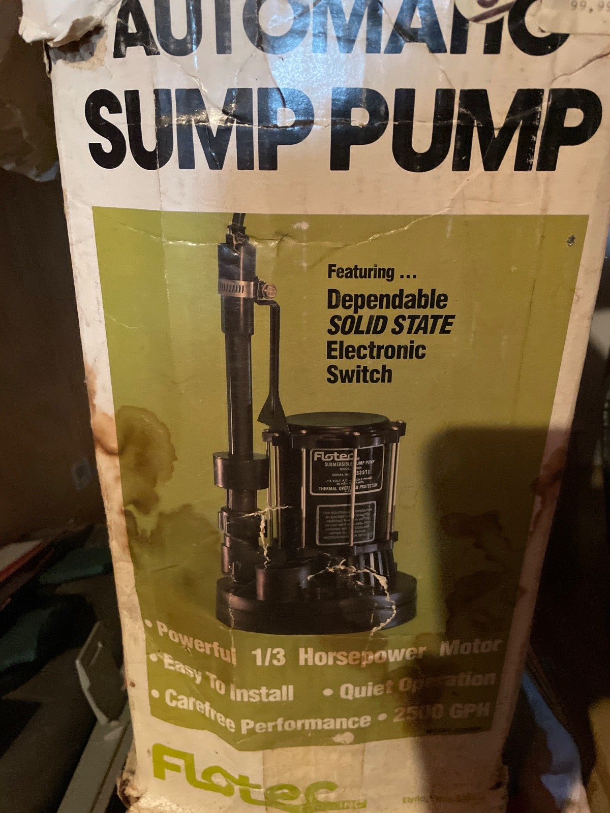 Flotec Submersible Sump Pump 1/3 HP Model S2500 gallery