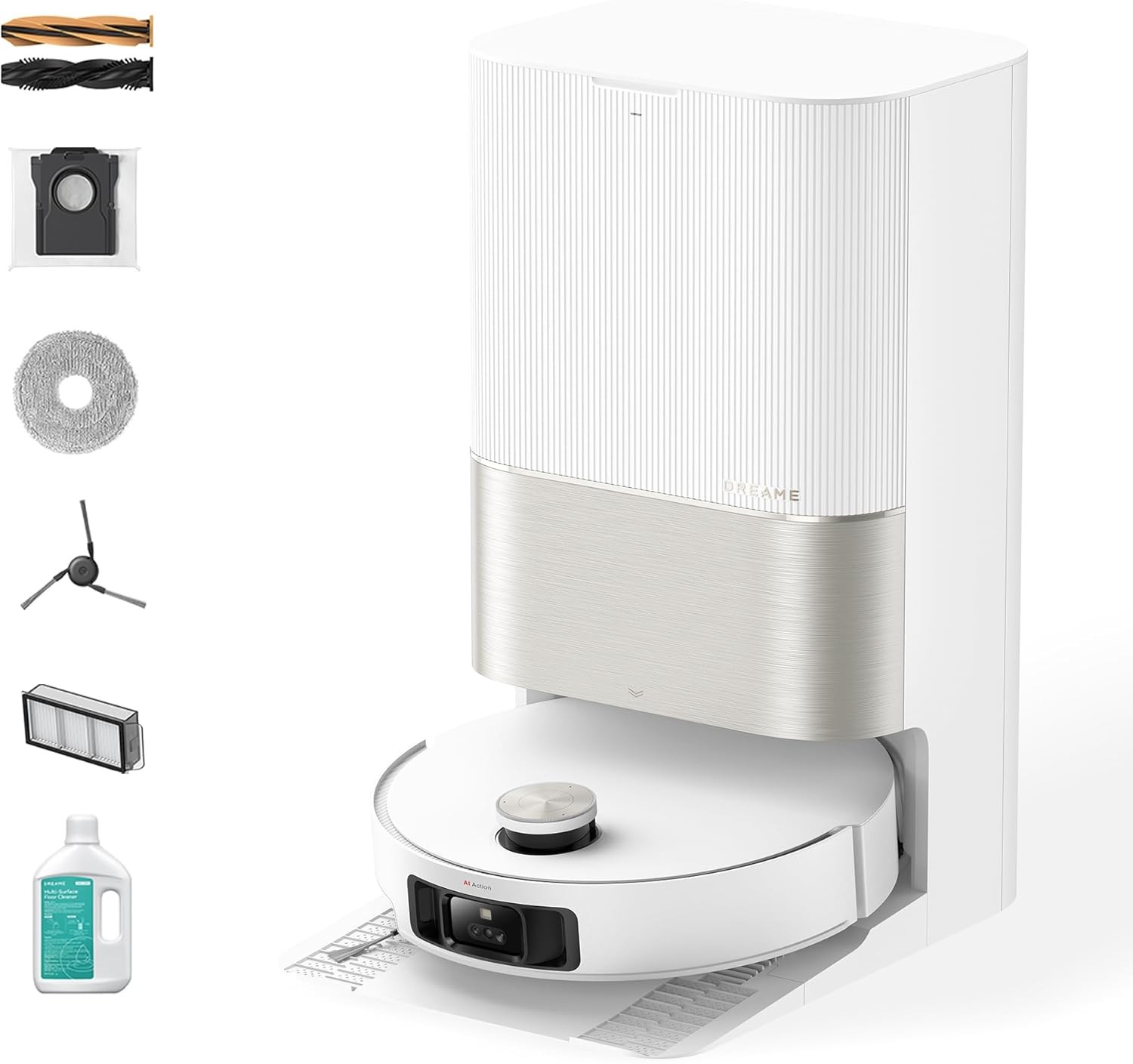 DREAME X50 Ultra Complete White Robot Vacuum 20,000Pa Suction Pet-Friendly｜NEW gallery