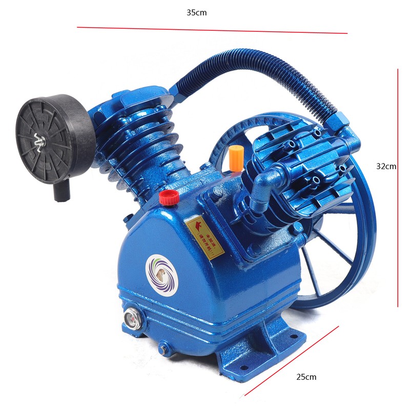 175psi V Style 2 Cylinder Air Compressor Pump Motor Head Double Stage Air Tool gallery