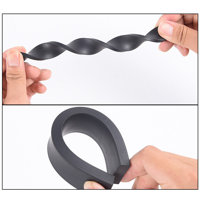 Smooth Solid Nitrile Rubber Strip Square Sheet Oil Resistant 4mm-40mm NBR Black gallery