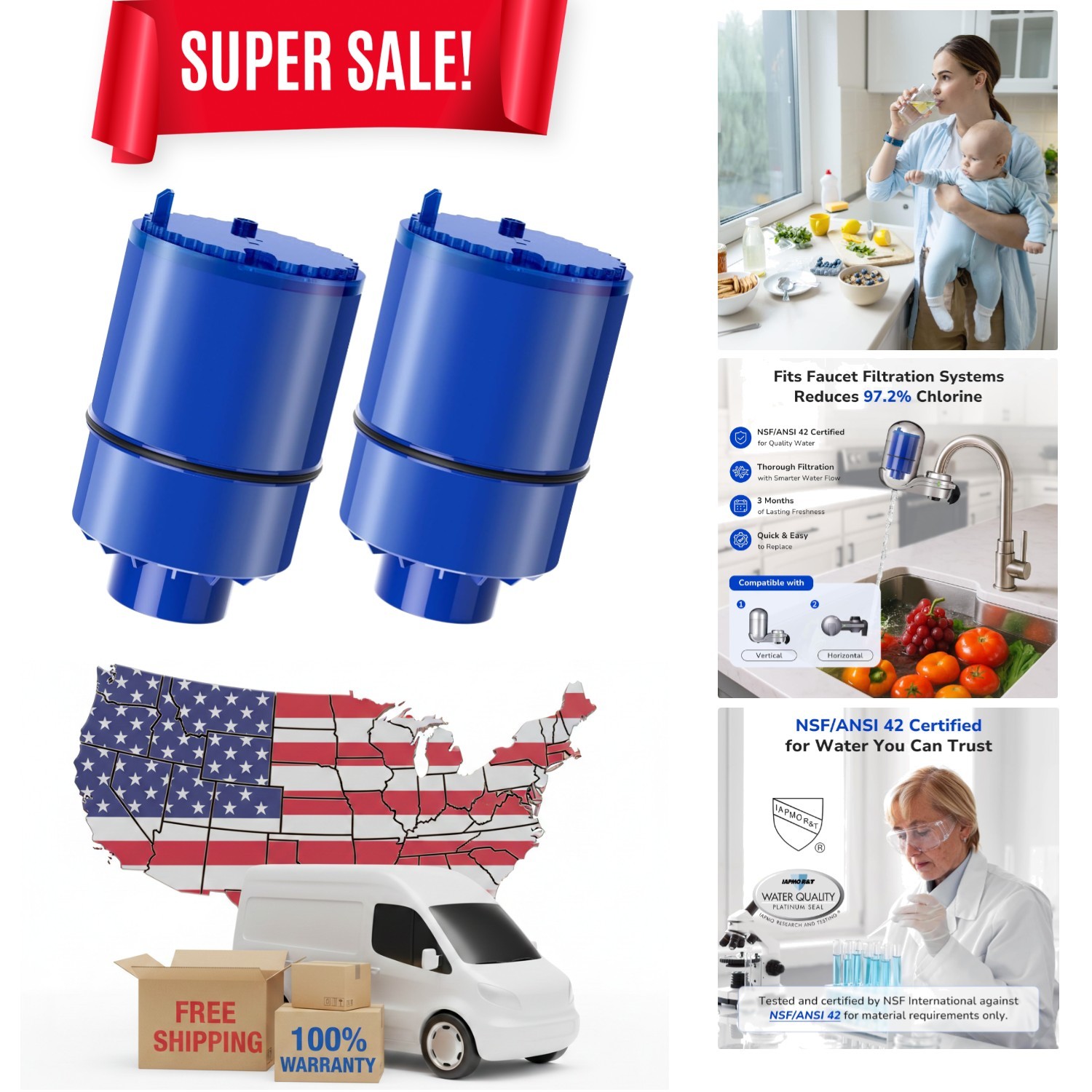 2 Count PUR Water Filters - Ideal Replacement for RF-9999, Enhancing Water Taste gallery
