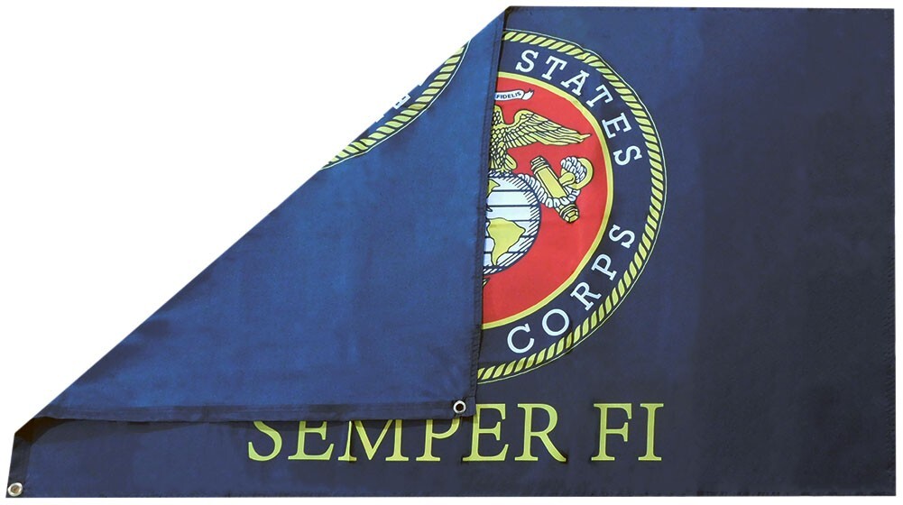 3x5 United States Marine Corps Semper Fi Black 100D OFFICIALLY LICENSED Flag gallery