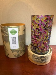 Retired Scentsy “Entice” Diffuser Shade Cover-Mosaic Glass – Shade Only – NEW