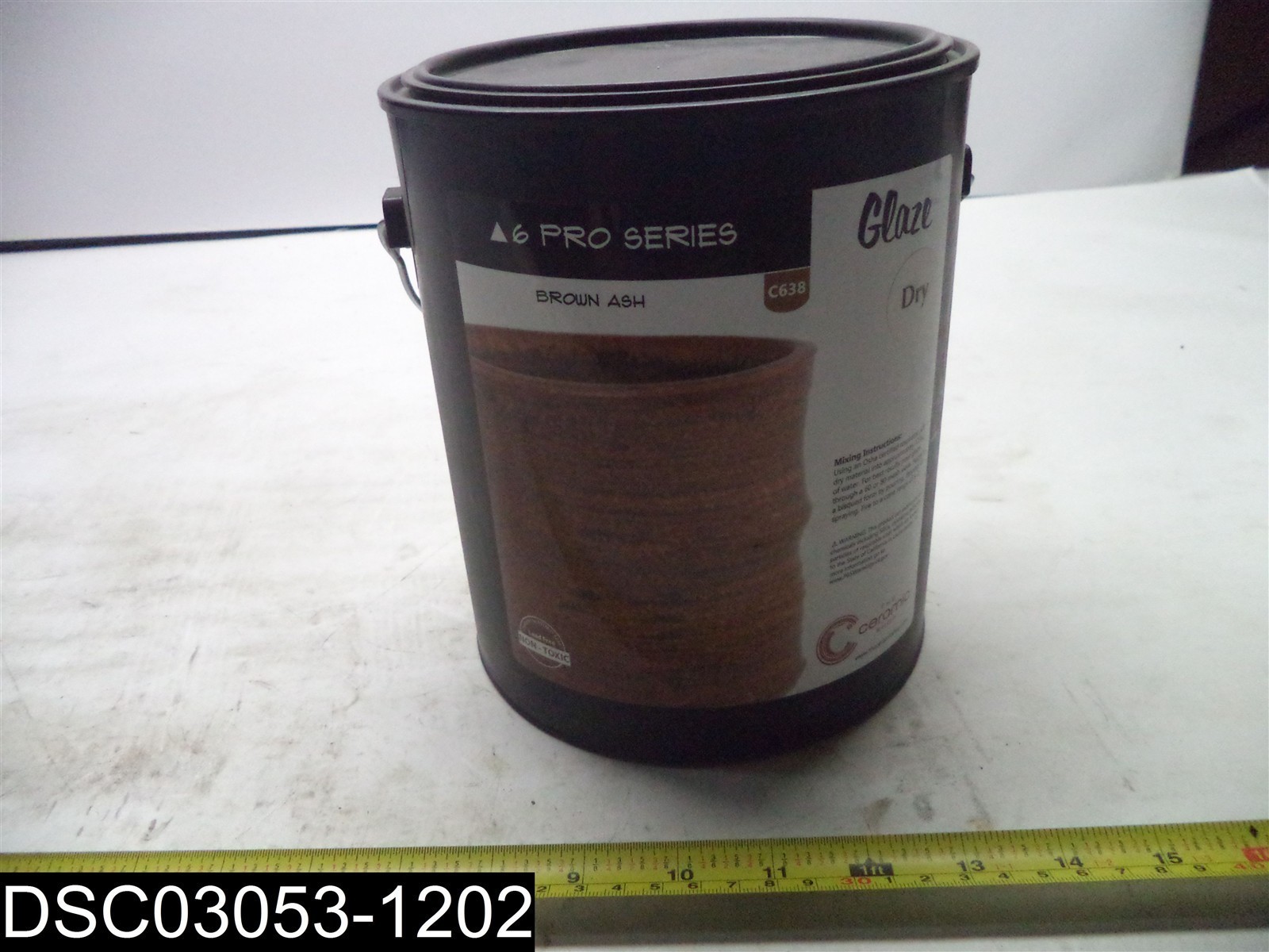 QTY=1 Gallon (6 Pounds) C638 The Ceramic Shop Pro Series Brown Ash Dry Glaze gallery