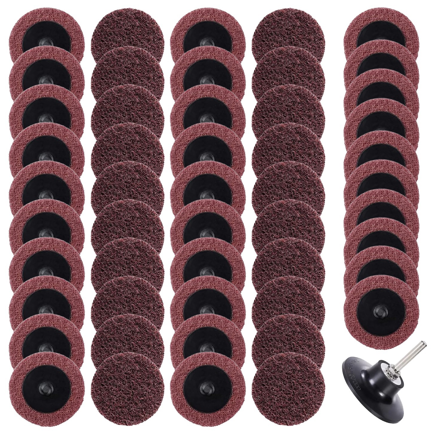 50Pcs 2" Red Nylon Surface Conditioning Discs for Grinding, Polishing&Deburring gallery