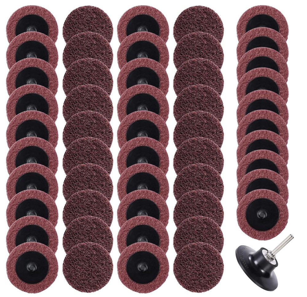 50Pcs 2" Red Nylon Surface Conditioning Discs for Grinding, Polishing&Deburring