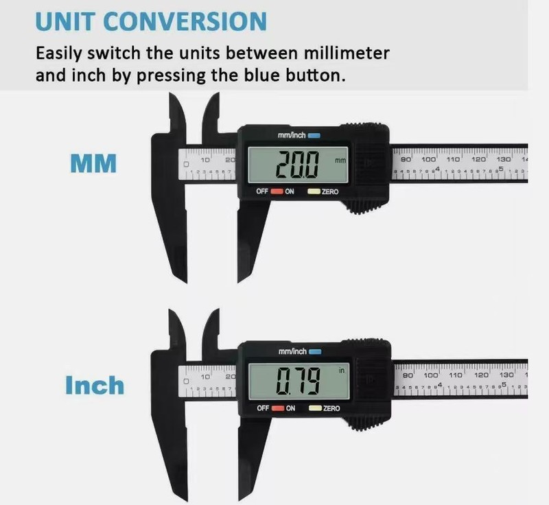 6" 150mm Digital Caliper Micrometer LCD Gauge Vernier Electronic Measuring Tool gallery
