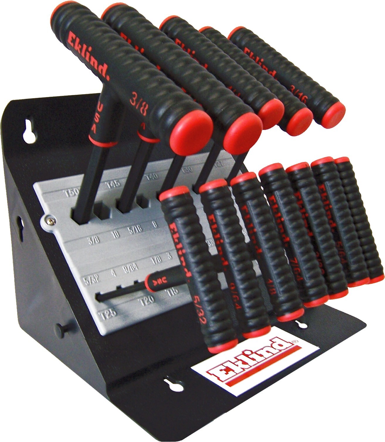 Eklind T Handle Hex Wrench Set 60614 SAE 13pc 5/64"-3/8 Inch 6" T-Handle w Stand gallery