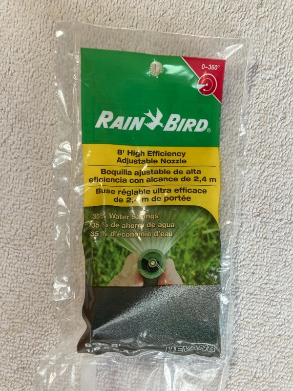 Rain Bird HEVAN8 High Efficiency Spray Nozzle 0-360 Adjustable Pattern 6’-8’ gallery
