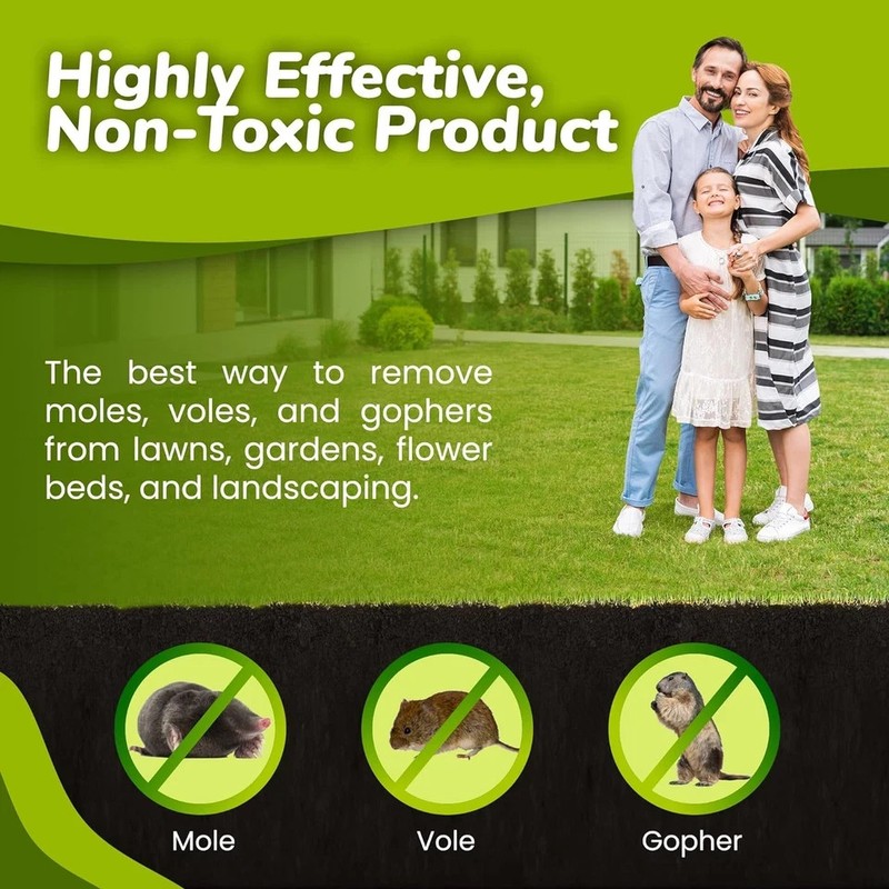 Natural Elements Mole and Vole Repellent 100% Castor Oil Pet Safe 1 Gallon gallery